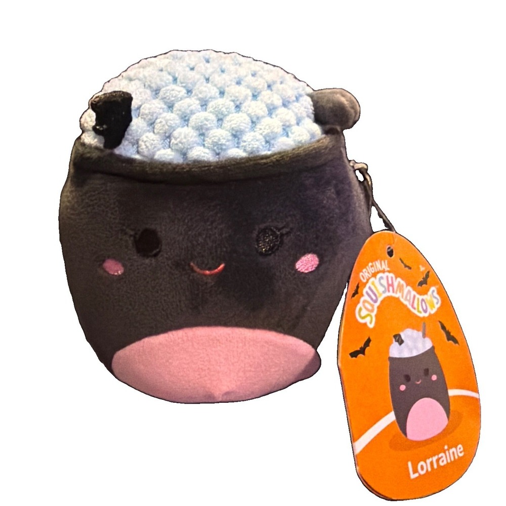 NWT Squishmallows Lorraine Cauldron Halloween 2024 Potion Witch Plush